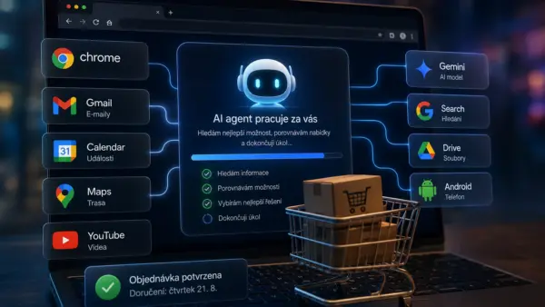 Google si přes Chrome připravuje půdu pro AI agenty. A pro web to může být větší změna než další chatbot