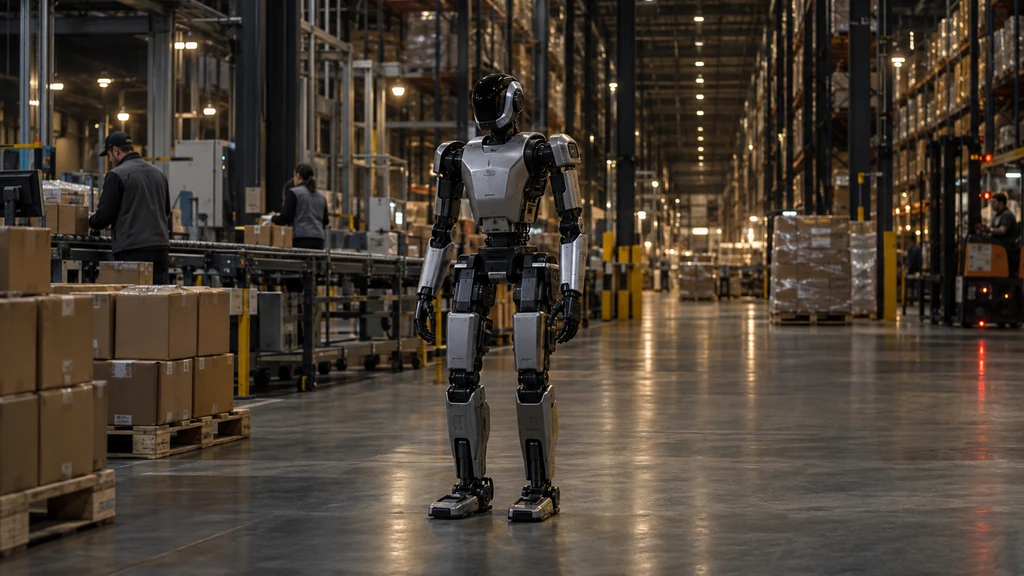 Humanoidní robot Digit ve skladu