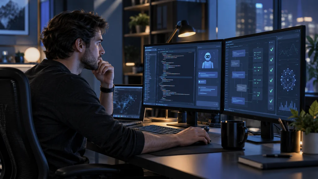 Vývojář testuje plugin pro AI coding asistenta