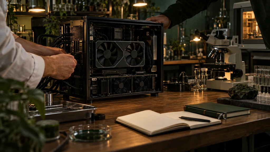 Lokální AI hardware ve výzkumné laboratoři