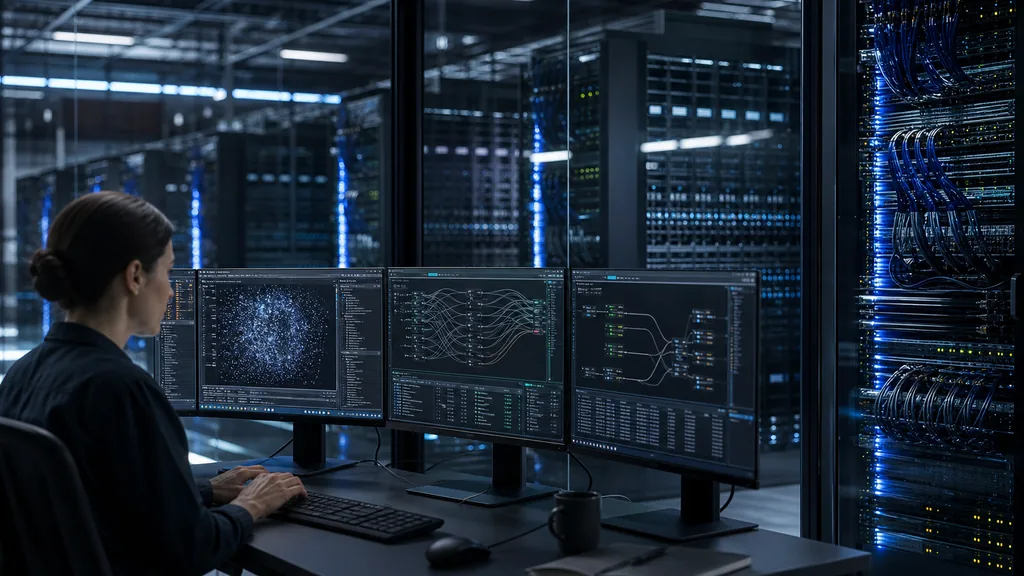 AI data center moving model weights between training and inference servers