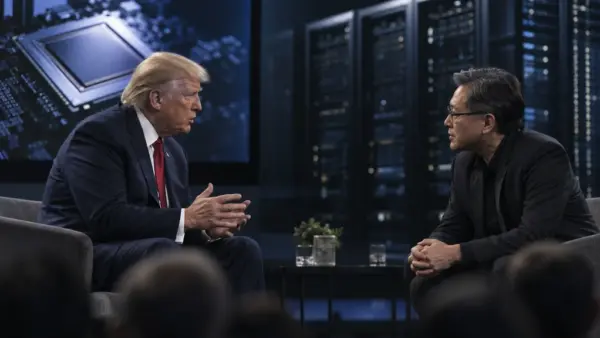 Jensen Huang odmítl zpomalit vývoj AI, Trump ho podpořil