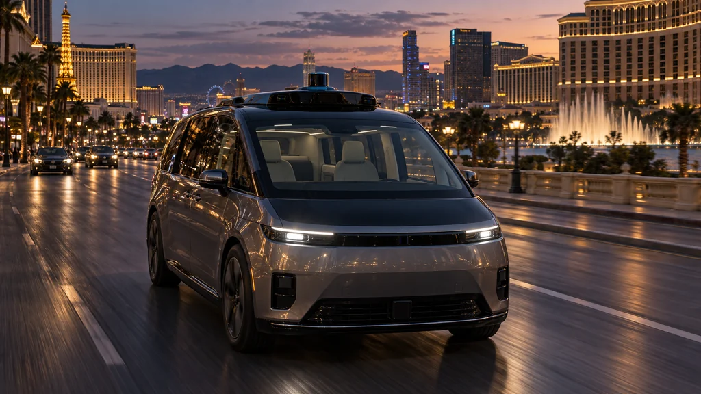 Autonomní robotaxi v Las Vegas