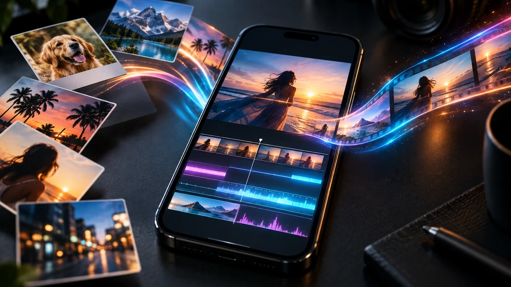 Ilustrace k AI tvorbě videí z fotografií pro sociální sítě