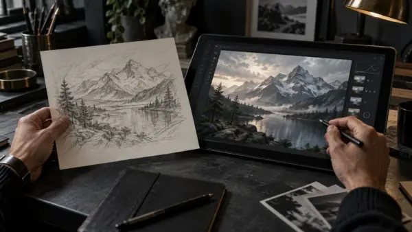 ChatGPT Sketch převádí náčrty na detailní obrazy