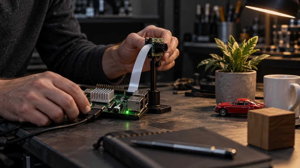 Raspberry Pi 5 s kamerou pro lokální detekci obrazu