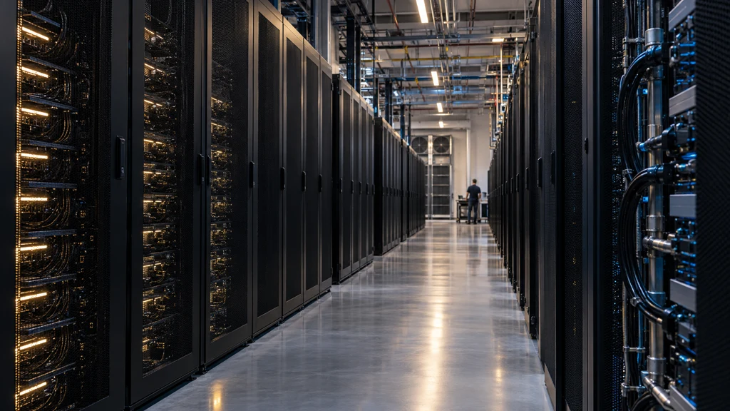 Ilustrační datacentrum poskytující výpočetní kapacitu.