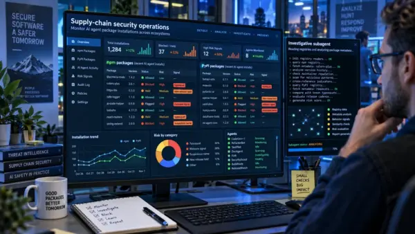 Omnis Watchtower hlídá balíčky, které chtějí instalovat coding agenti