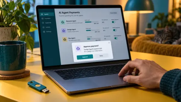 MoneySwitch přiděluje AI agentům vlastní platební limity a schvalování