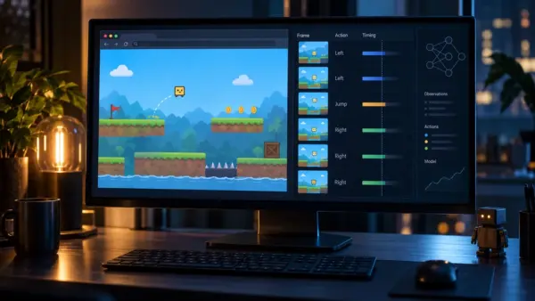 IronBee Gamer učí malý model hrát prohlížečové hry v reálném čase