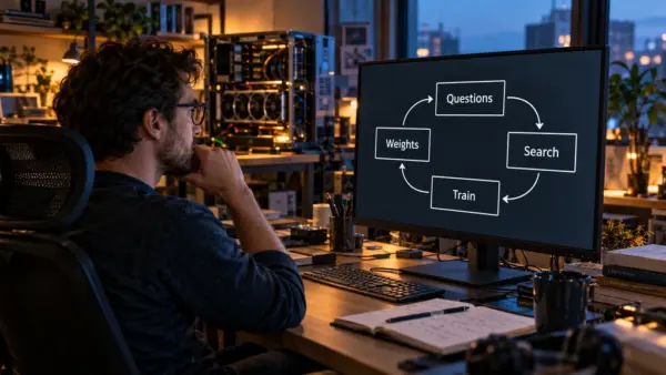 Flame ukazuje trénink vyhledávacího agenta Search-R1 na šestnácti GPU