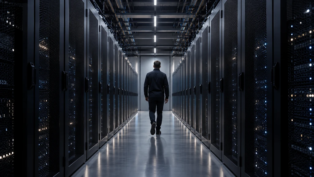Ilustrační serverová infrastruktura v datacentru.