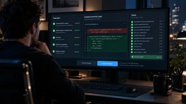 AlbertCode odděluje změny AI od pracovních souborů a žádá dvojí schválení